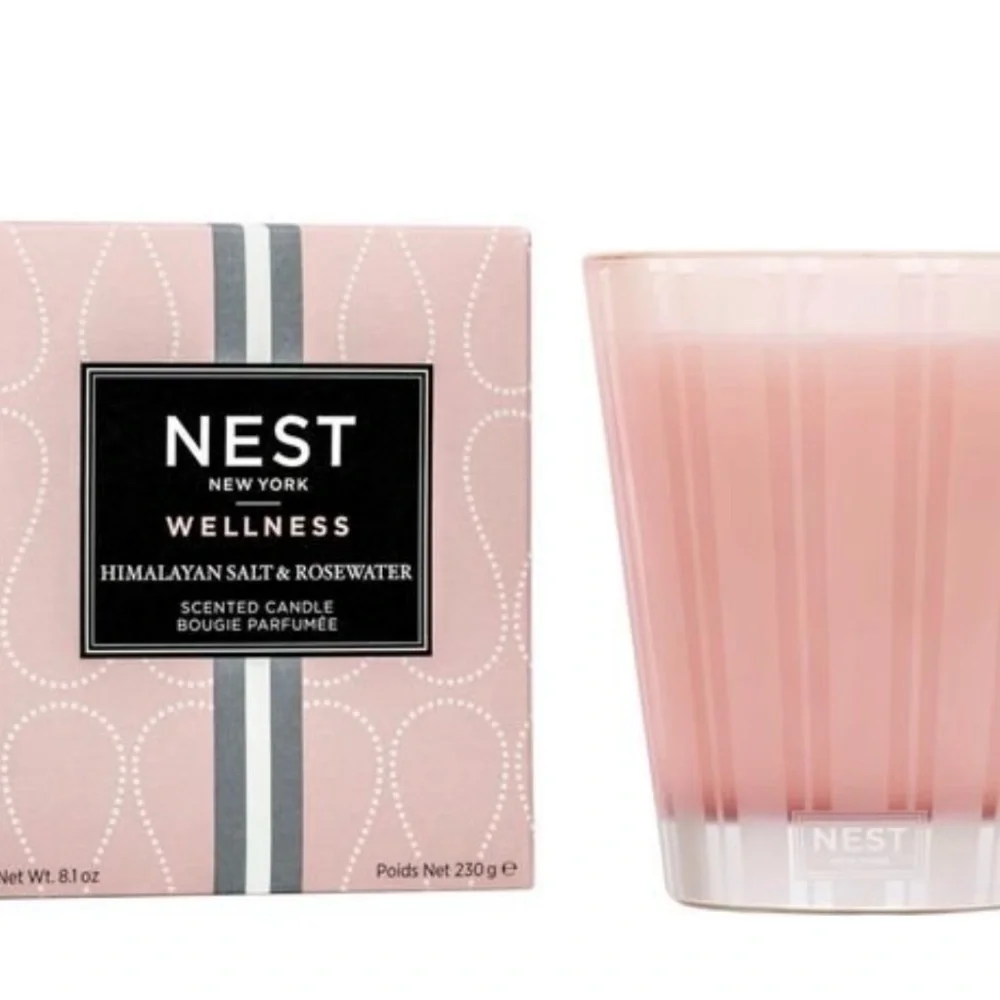 Nest Wellness Pink Scented Candle
